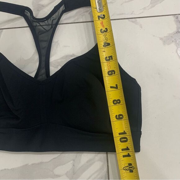 LULULEMON Speed Up Bra size 8 Black High Support Mesh Molded C/D Cup Racer back - Picture 4 of 7